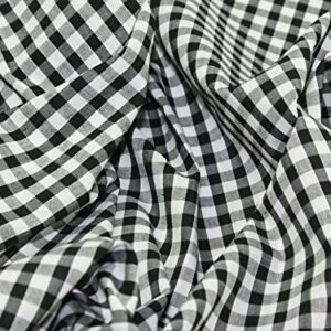 Gingham ¼" Black