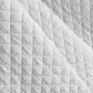 Quilted White Broderie Anglaise