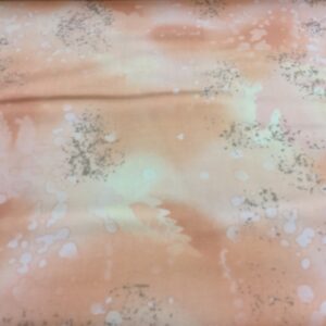 Pea01/Q - Fossil Fern Peach - 110cm piece