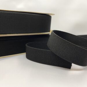 Black Woven Elastic (various widths)