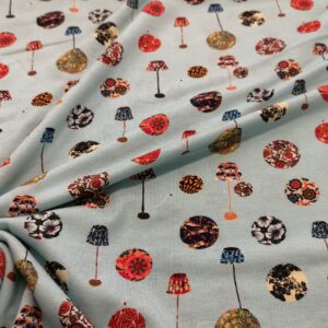 J09/S - Floral and Lamps Viscose Jersey