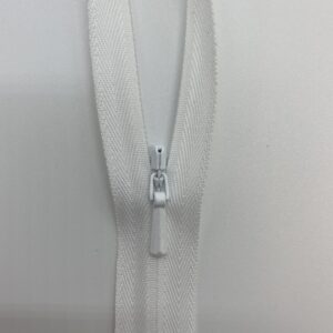 Concealed Zip - White (Various Lengths)