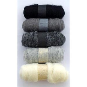 Grey Felting Fibre