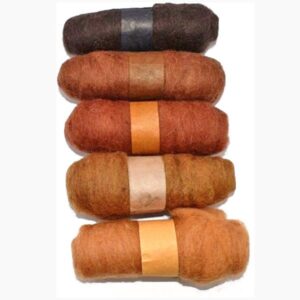 Dark Brown Felting Fibre