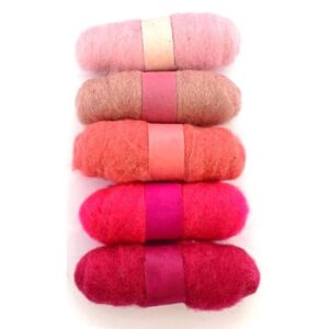 Pink Felting Fibre