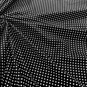 C43/S - Rose and Hubble black with white polka dots