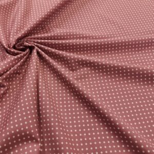 C45/S - Rose and Hubble Rose Pink with white polka dots