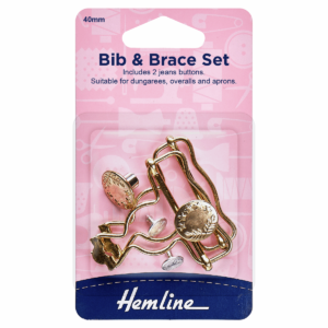 Bib and Brace Set Gold (Dungarees) 40mm