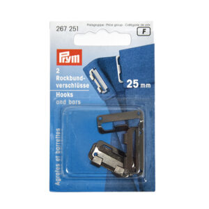 Black Hook and Bar Waistband Fastener 25mm