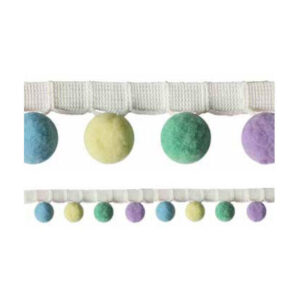 Pastel Multi Colour Pom Pom Trim