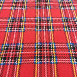 Red, Blue, Yellow Tartan Fleece