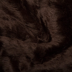 Brown faux fur