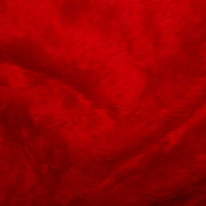Red faux fur