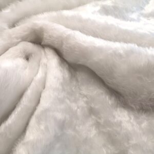 White faux fur