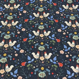 Ani13/W - Country Cottage Roosters 150cm Piece