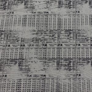 Grey01/Y - Celestial Platinum Newspaper Script