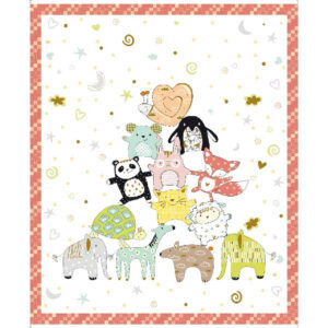 Pan03/Y - Cute and Cuddly Animal Panel