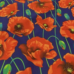 C33/Y - Large Poppy Cotton Poplin