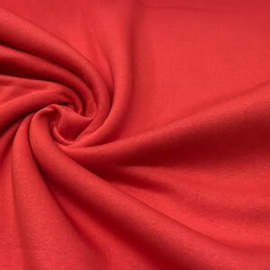 J54/Y - Red Fleece Backed Sweatshirting