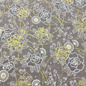 Grey03/Z - Silverstone Neutral Dawn Taupe Flowers