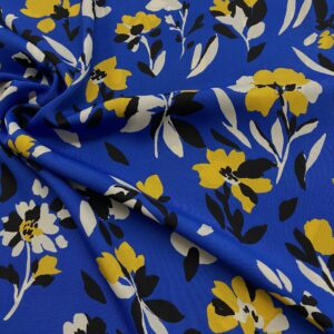P06/Z - Royal Flowers Polyester - 1.00m Piece