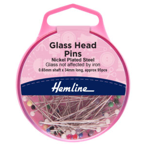 Glass Head Pins (34mm)