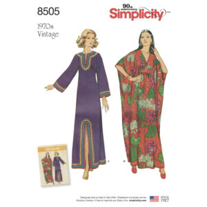 Simplicity 8505 Misses' Vintage Caftans