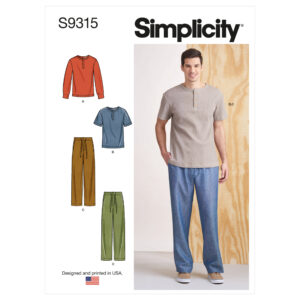 Simplicity S9315 Men's  Casual Tops and Trousers