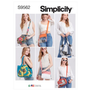 Simplicity S9562 Tote, Bags and Pouch