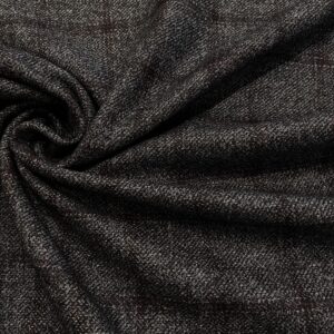 Su06/AA - Slate Grey Checked Wool Blend