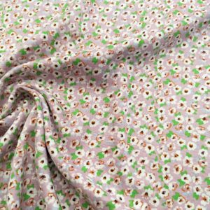 V18/AA - Pastel Pink with Flowers Viscose