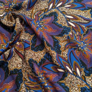 V21/AA - Abstract Floral Spice Viscose