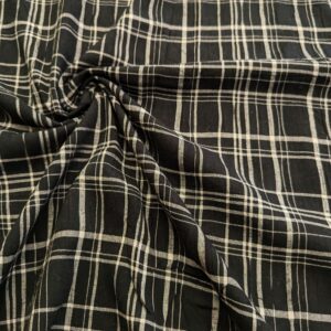 V22/AA - Monochrome Plaid Viscose Blend