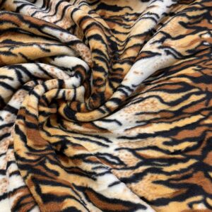 Tiger print fleece