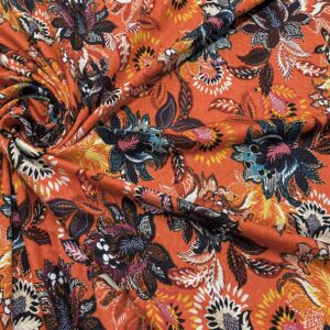 J02/BB - Amber Flower Burst Viscose Jersey
