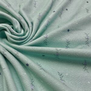 J04/BB - Mint Sprig Cotton Pointelle