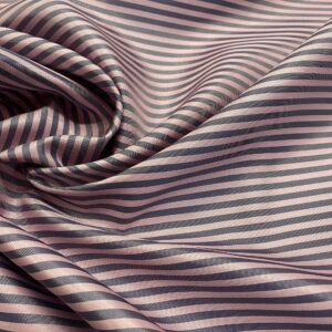 Lin02/BB - Candy & Navy ⅛ Stripes Viscose Acetate Lining