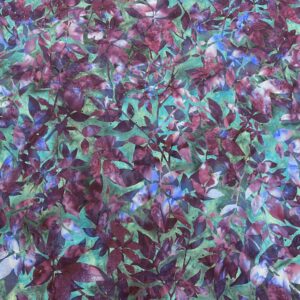 BK06/CC - Seafoam Leaf Vine Batik