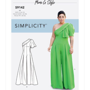 Simplicity S9142 - Simplicity Sewing Pattern Misses' Jumpsuit with One Shoulder Drape