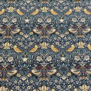 Blu12/CC - Morris & Co Mini Strawberry Thief Teal