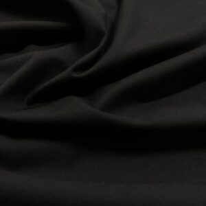Su01/CC - Black Stretch Poly Viscose Suiting