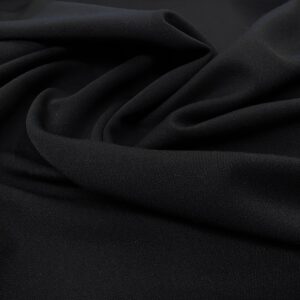 Su04/CC - Black Wooltouch Poly Viscose Stretch Suiting