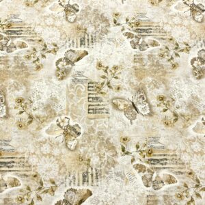 Cre06/DD - Modern Lace Botanical Butterfly Latte