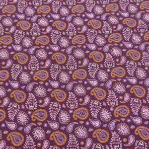 Pin05/DD - Paisley Hues - Burgundy Paisley Twist