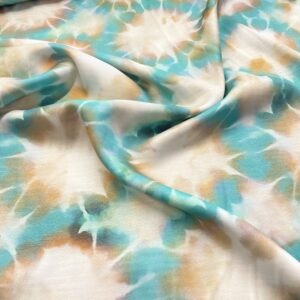V18/DD - Sunlit Tie Dye Viscose Satin