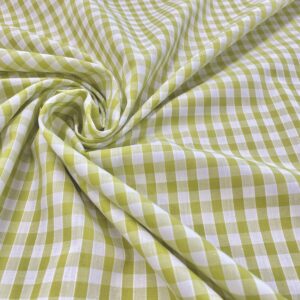 Gingham ¼" Chartreuse