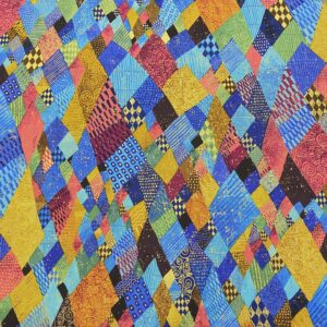 Multi11/DD - Gilded Plume Crazy Quilt