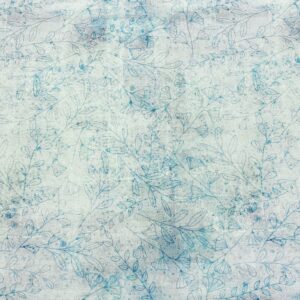 Blu66/DD - Sunset Blooms Multi Leaves Light Blue