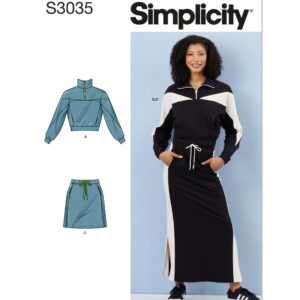 Simplicity - S3035 Misses’ Knit Tops and Skirts