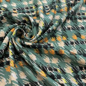 V17/EE  - Sketchy Houndstooth Viscose Twill